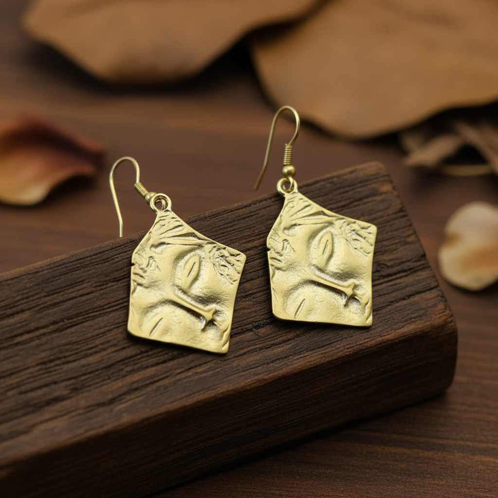 Pendientes Buda Dorados