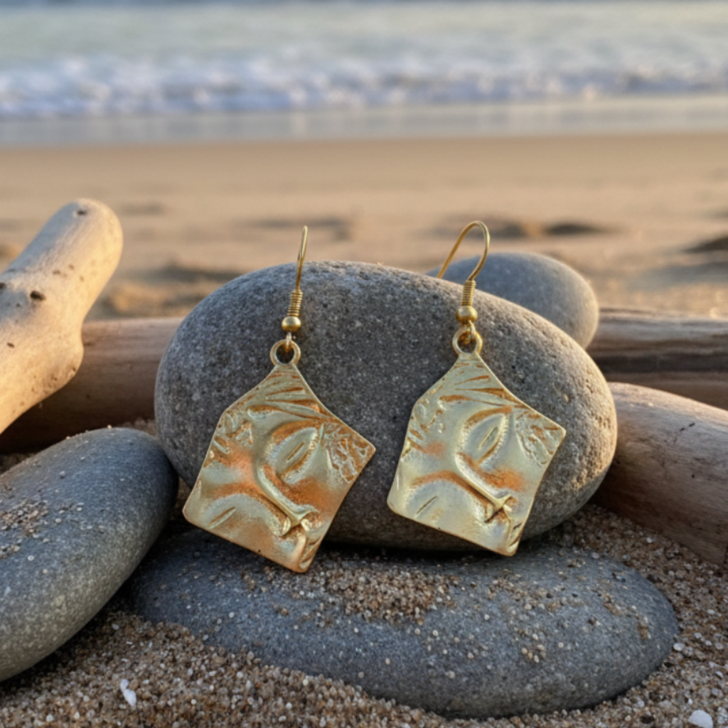 Pendientes Buda Dorados