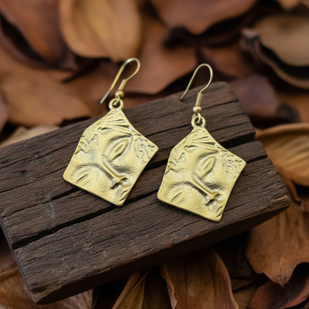 Pendientes Buda Dorados