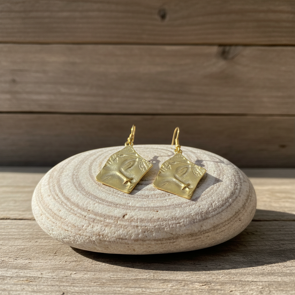 Pendientes Buda Dorados