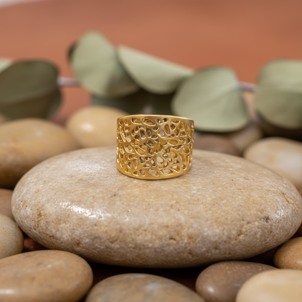 Anillo Taracea Dorado