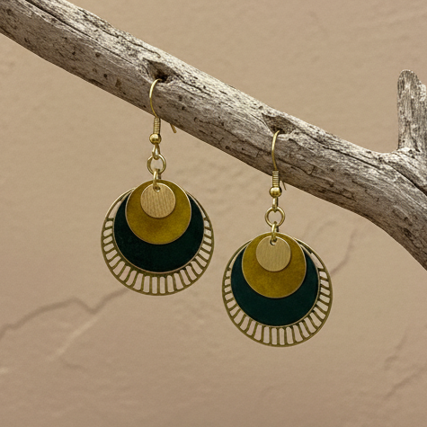 Pendientes Cairo Marino