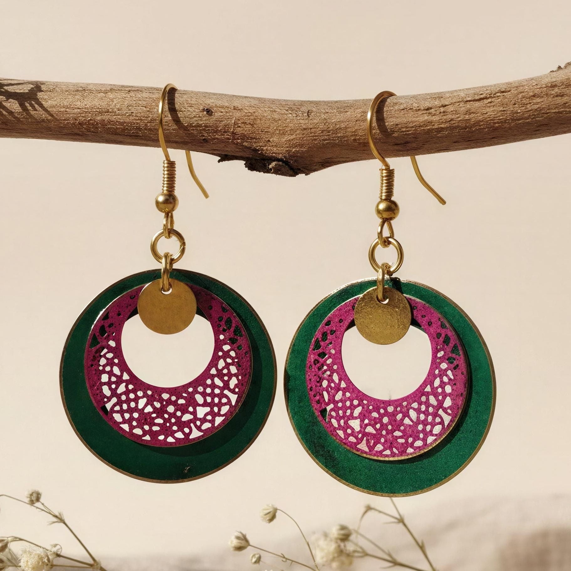 Pendientes Forest Turquesa