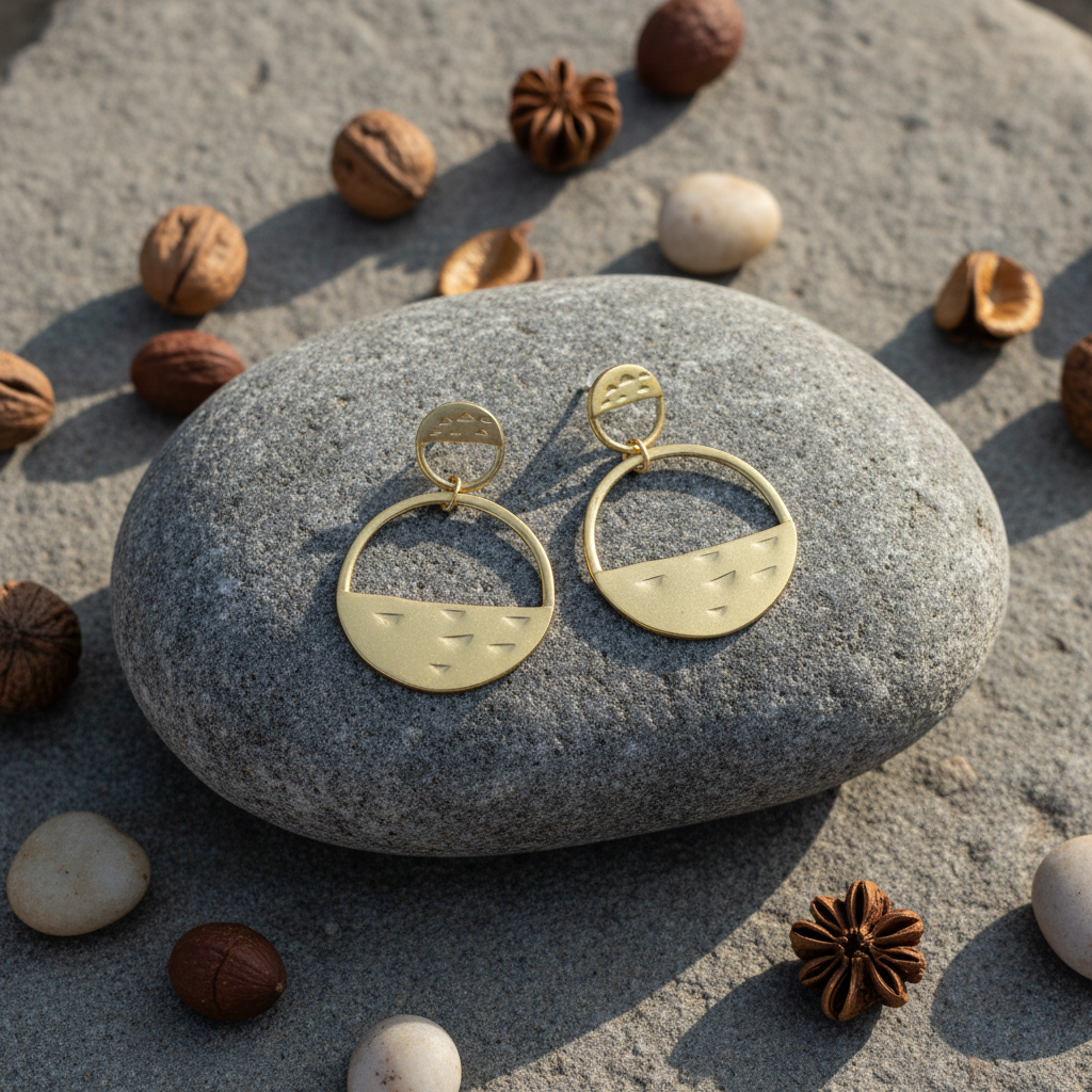 Pendientes Equi Dorado