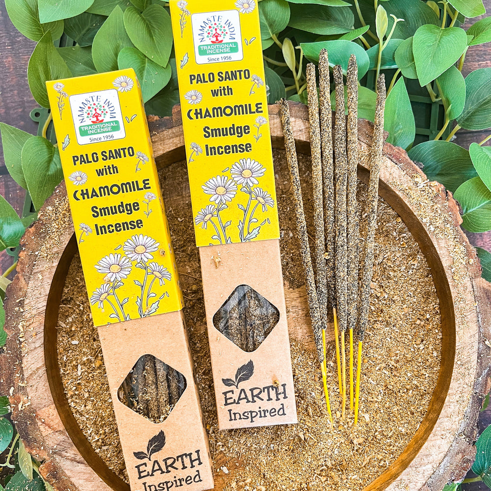 Namaste India Incienso Tradicional Palo Santo & Chamomile