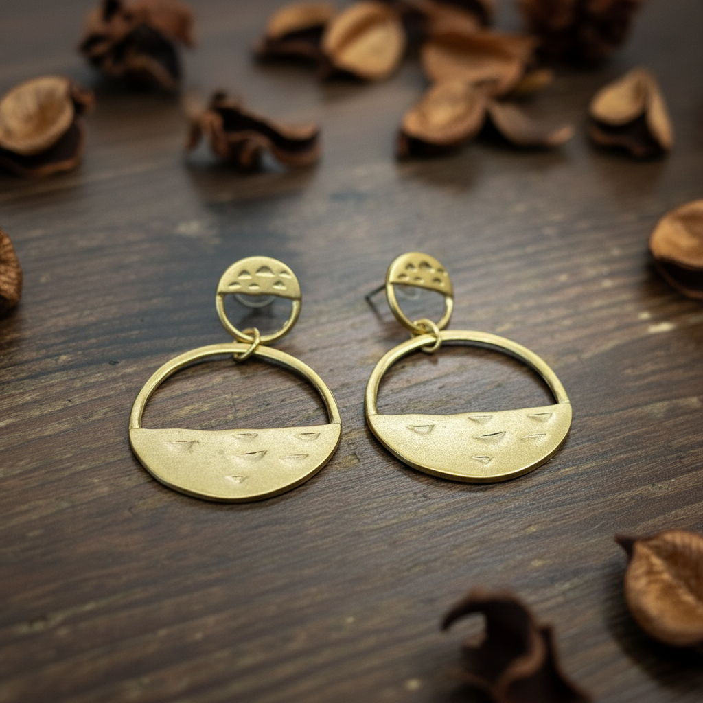 Pendientes Equi Dorado