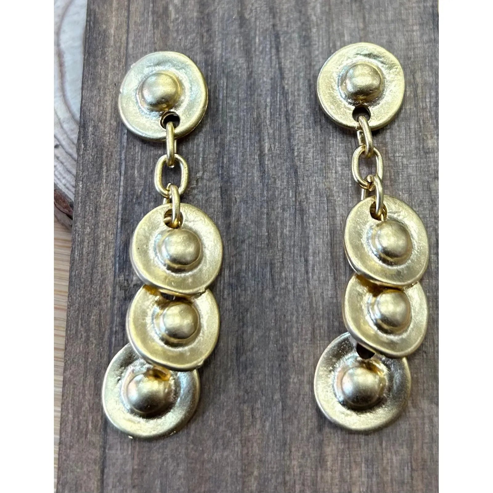 Pendientes Oval Dorados