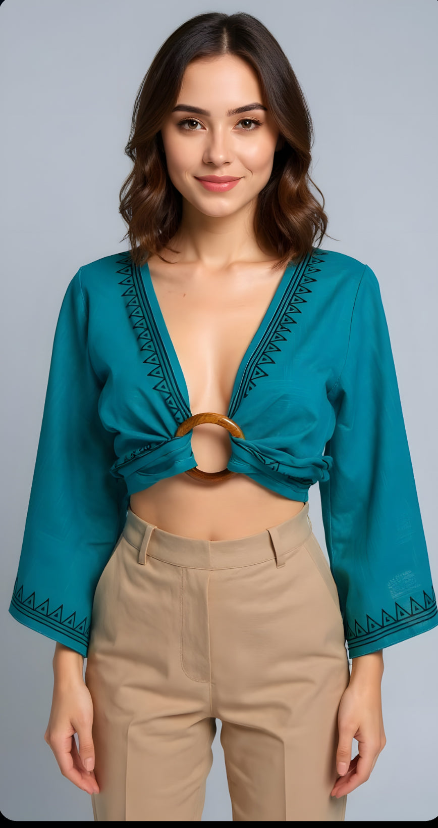 Bolero Largo Turquesa