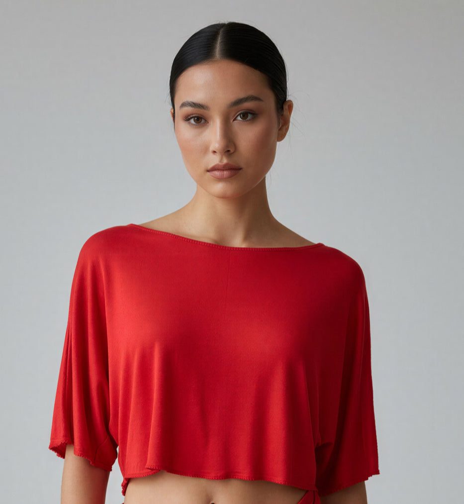 Top Corto Rojo