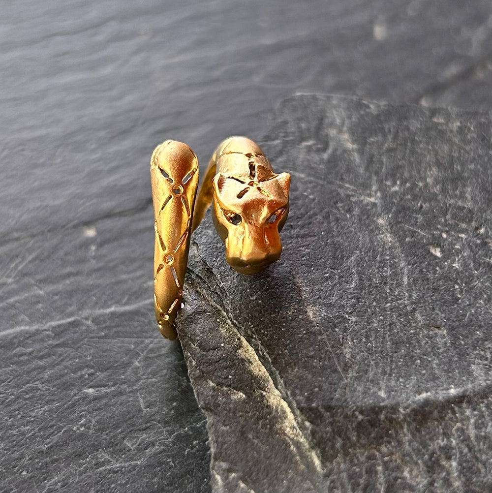 Anillo Tiger Dorado