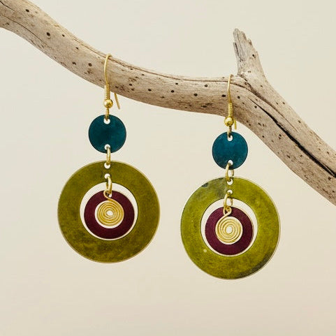 Pendientes Tulum Mostaza