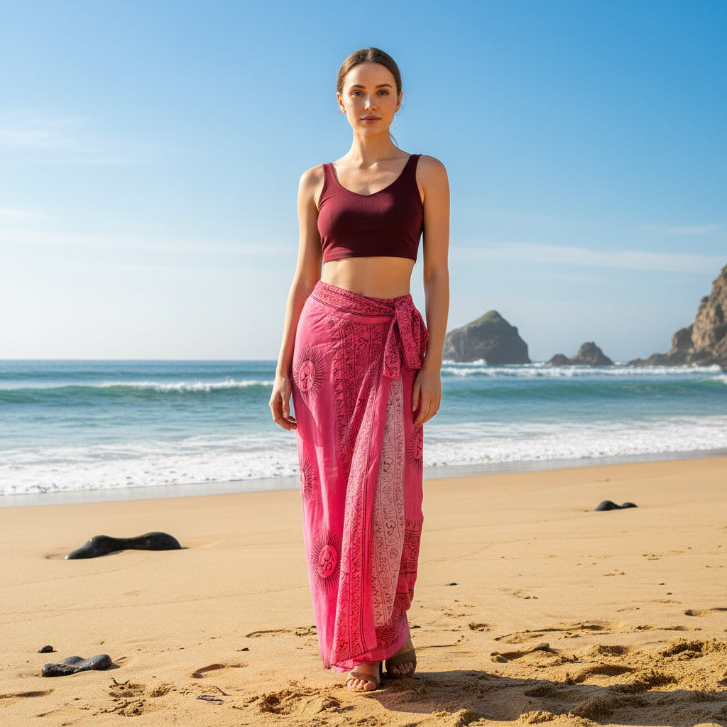 Falda Reversible Chicle/Rosa