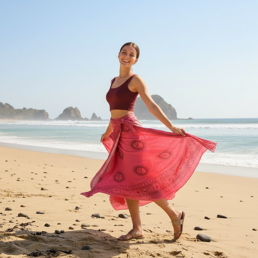 Falda Reversible Chicle/Rosa