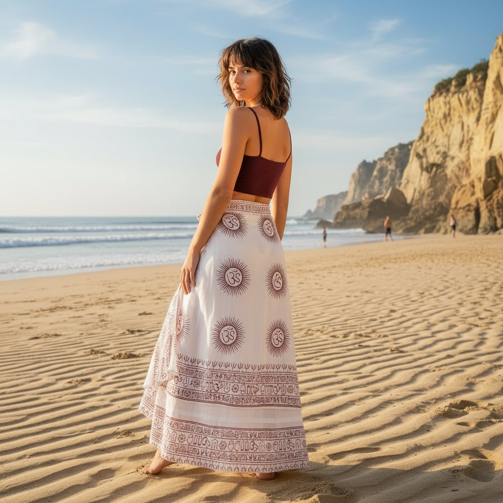 Falda Reversible Blanca