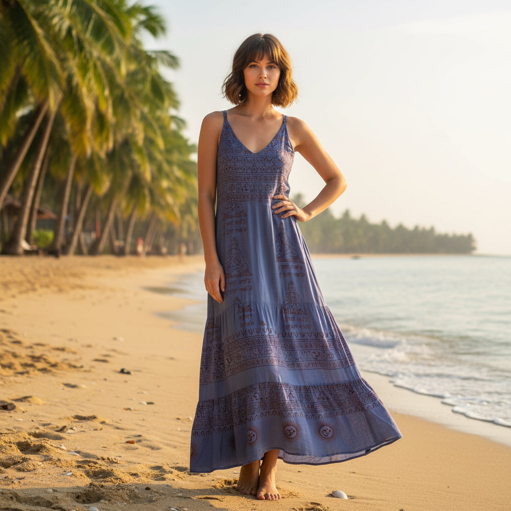 Vestido tirantes Denim