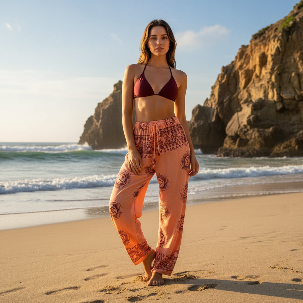 Pantalón bombacho Salmón