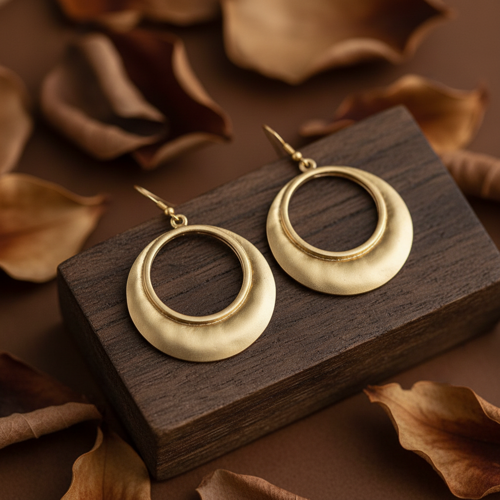 Pendientes Imari Dorados