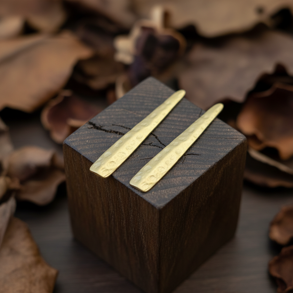 Pendientes Palo Dorados