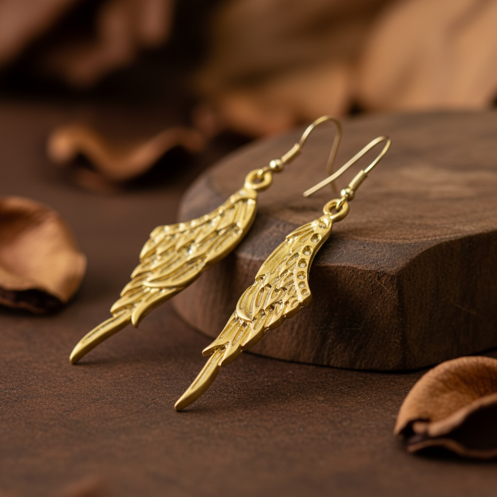 Pendientes Alas Dorados