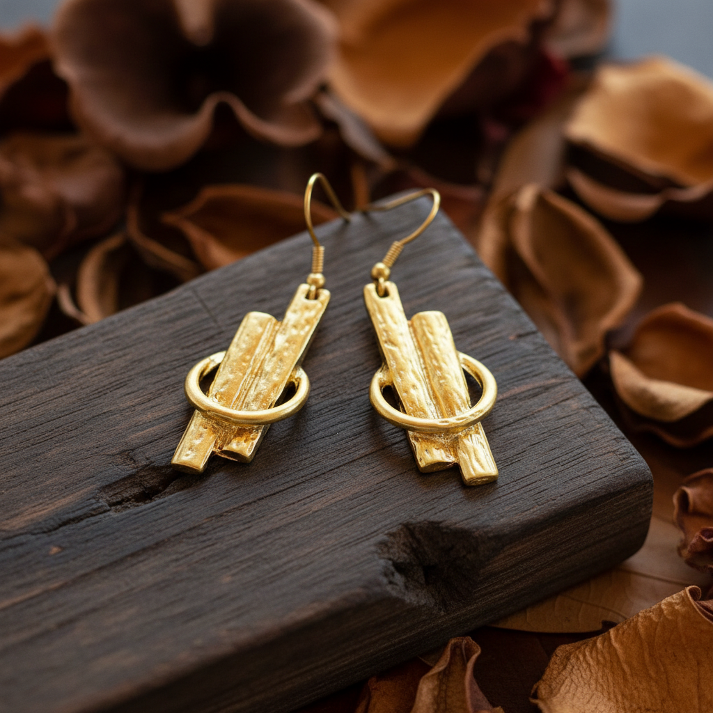 Pendientes Escher Dorados