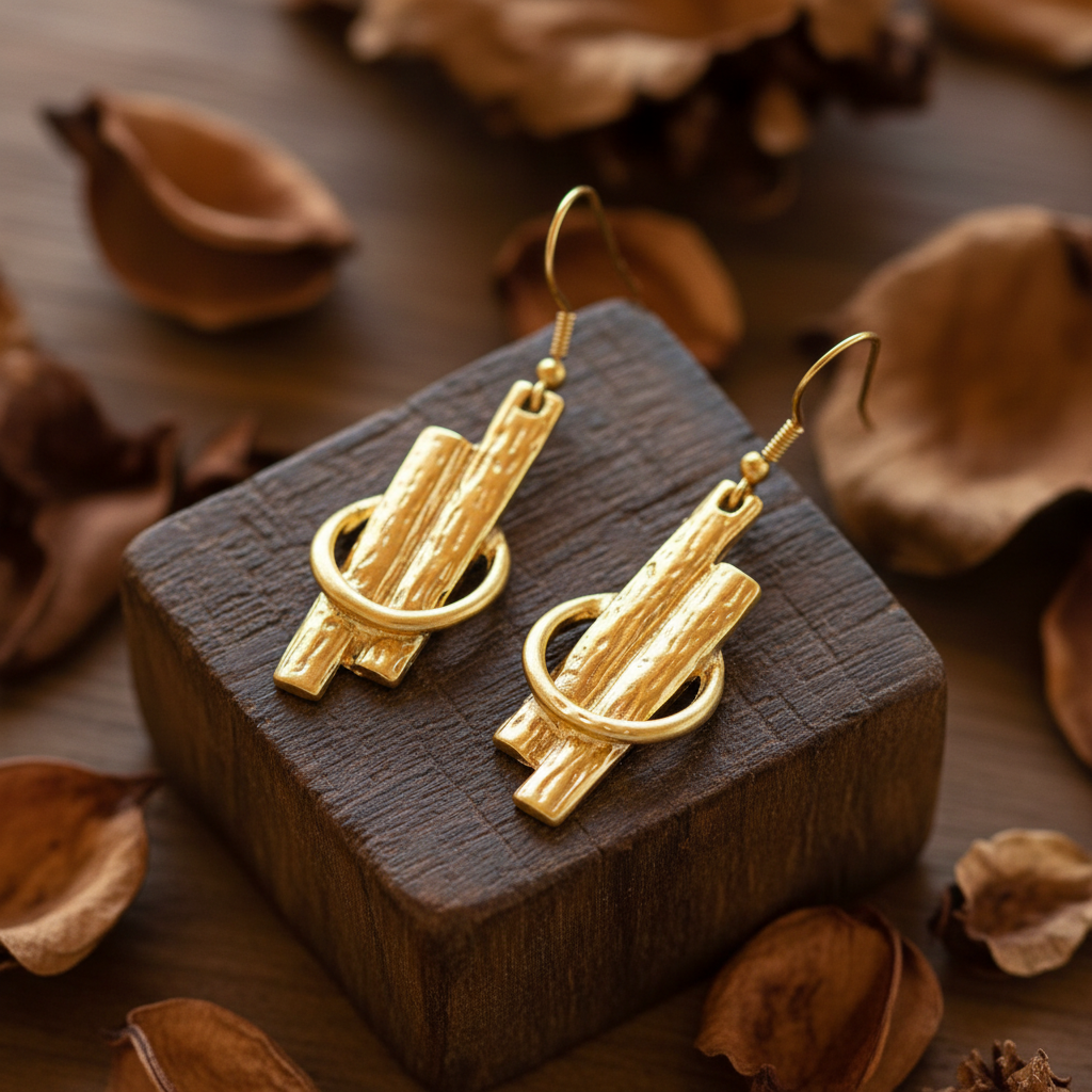 Pendientes Escher Dorados