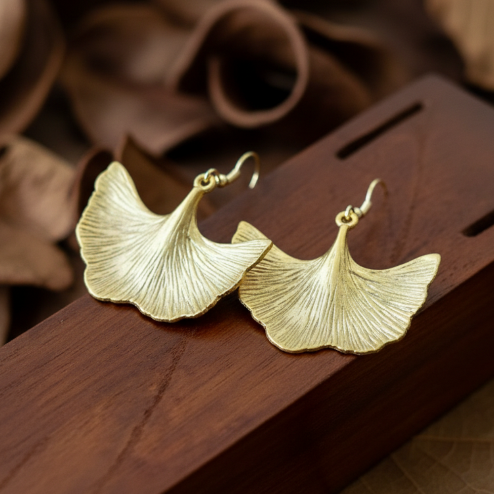 Pendientes Flor Dorados