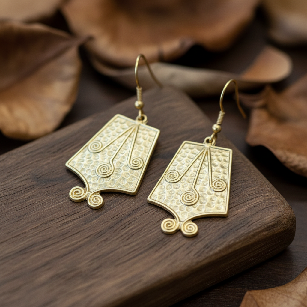 Pendientes Puntea Dorados