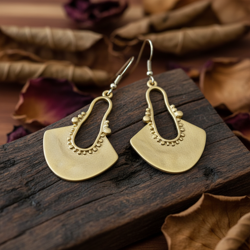 Pendientes Arco Dorados