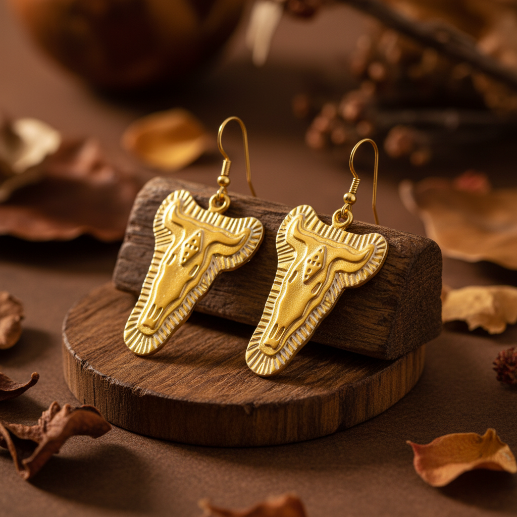 Pendientes Tauro Dorados