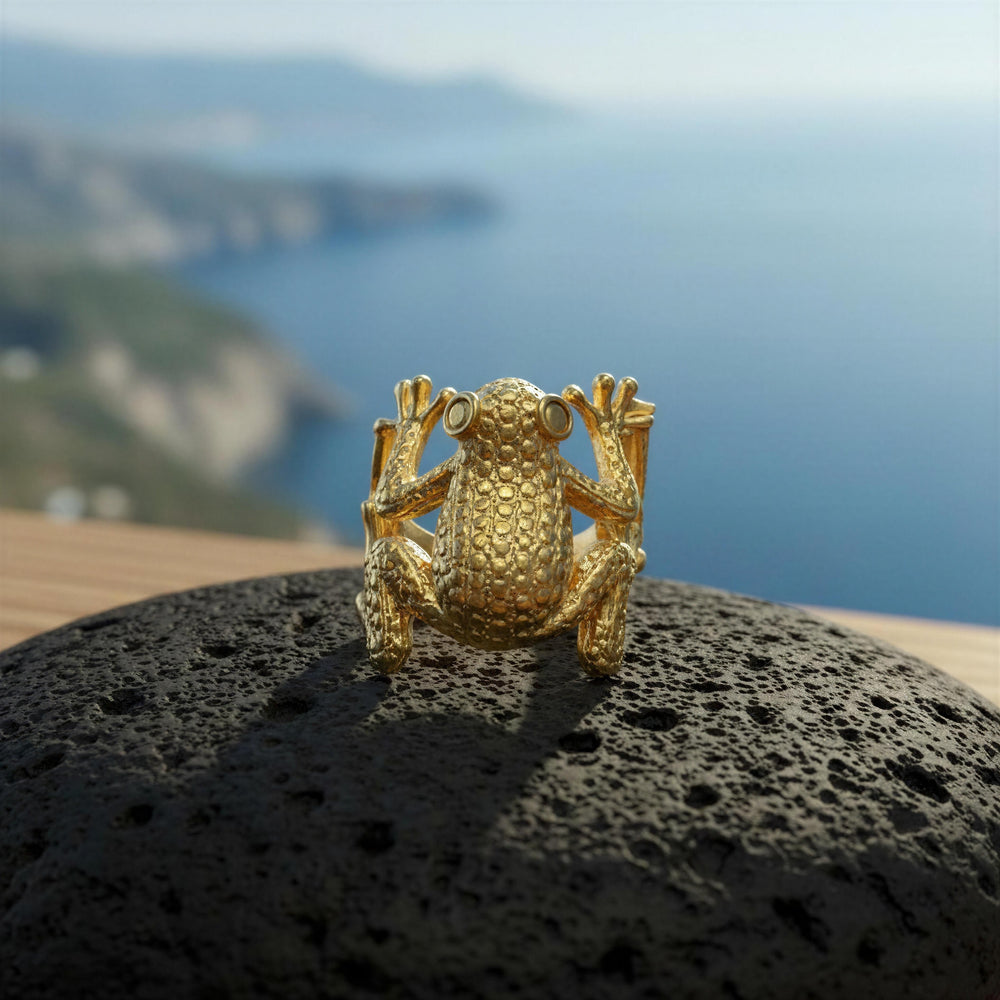 Anillo Frog Dorado