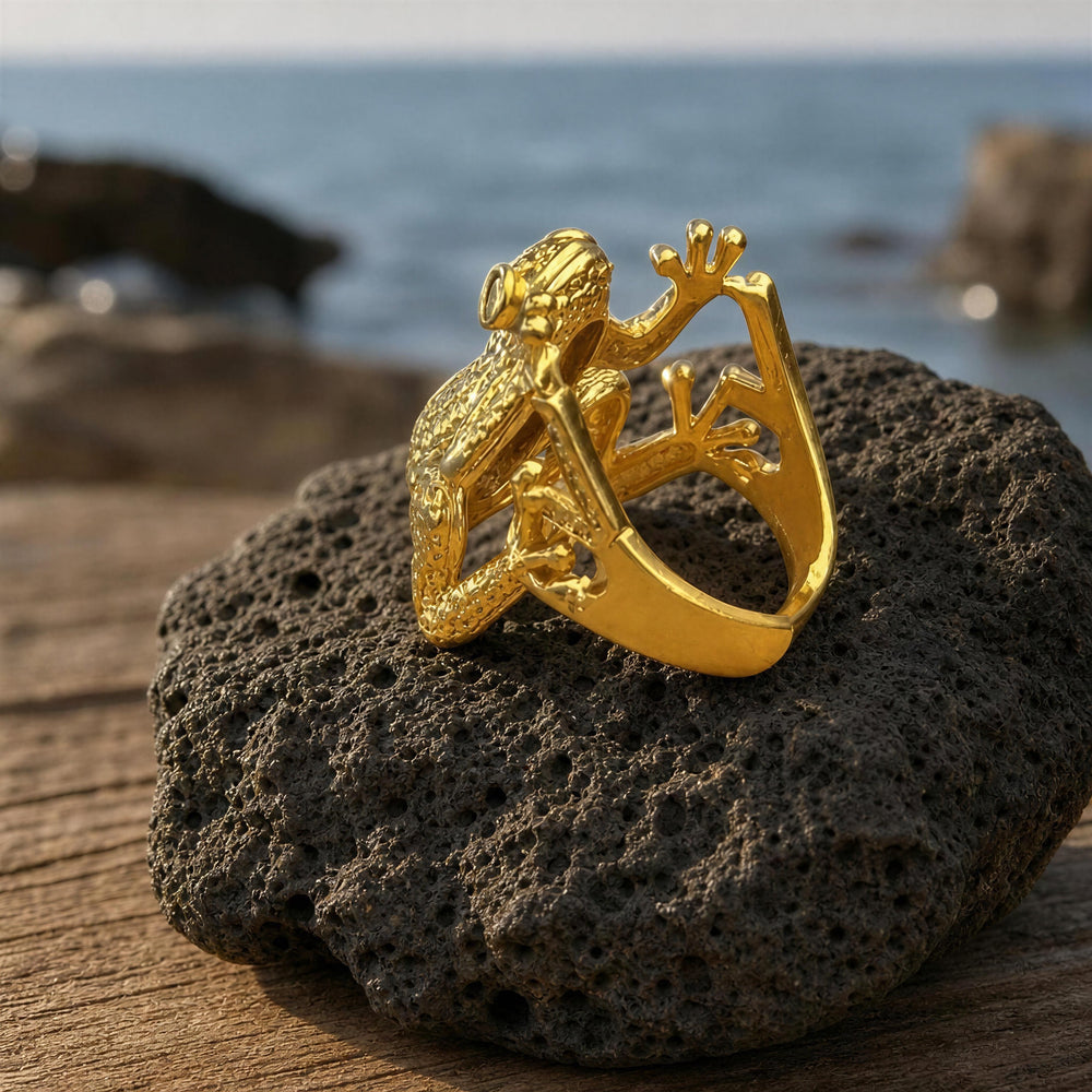 Anillo Frog Dorado