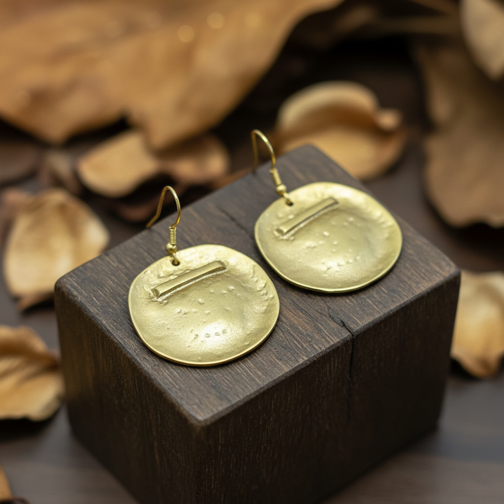 Pendientes Raya Dorado