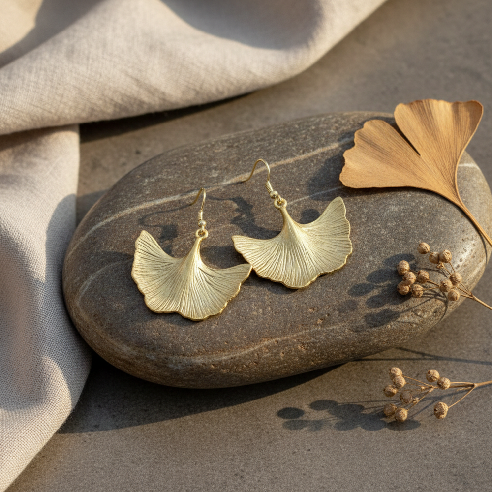 Pendientes Flor Dorados