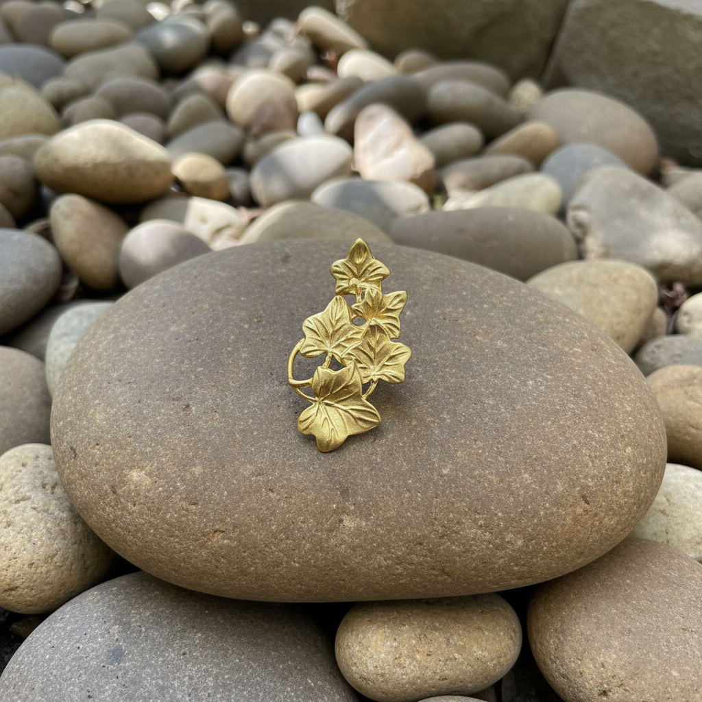 Anillo Hojarasca Dorado
