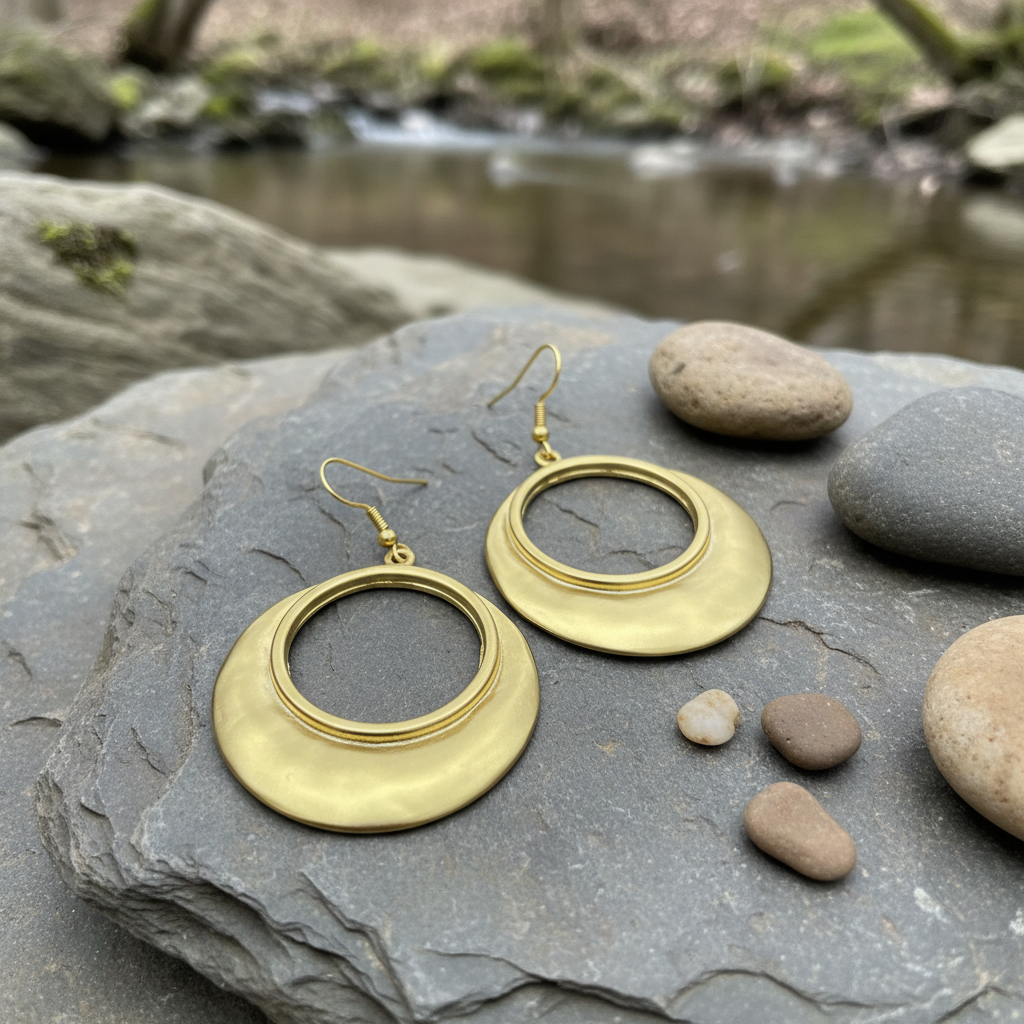 Pendientes Imari Dorados