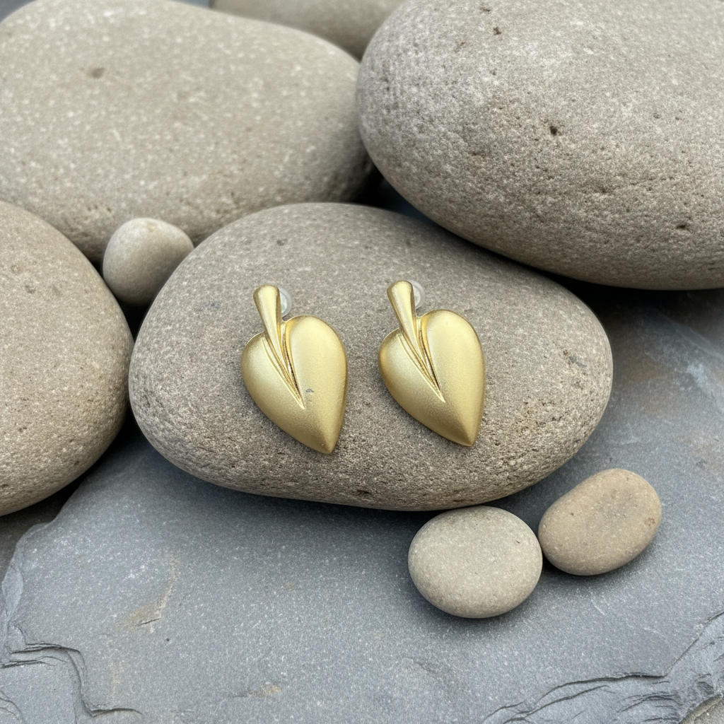 Pendientes Corazón Dorados