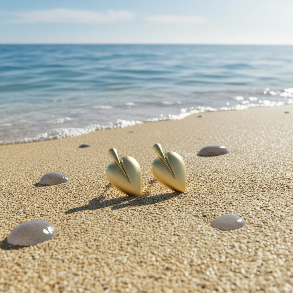 Pendientes Corazón Dorados