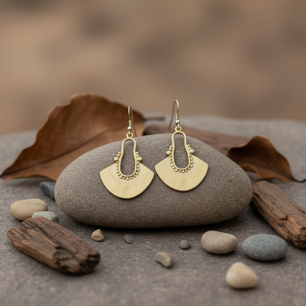 Pendientes Arco Dorados