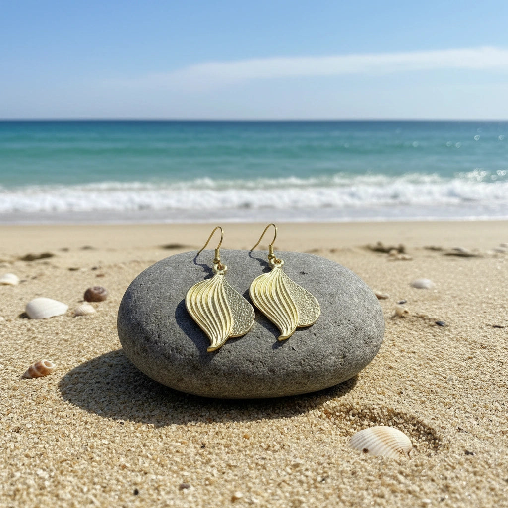 Pendientes Loto Dorados