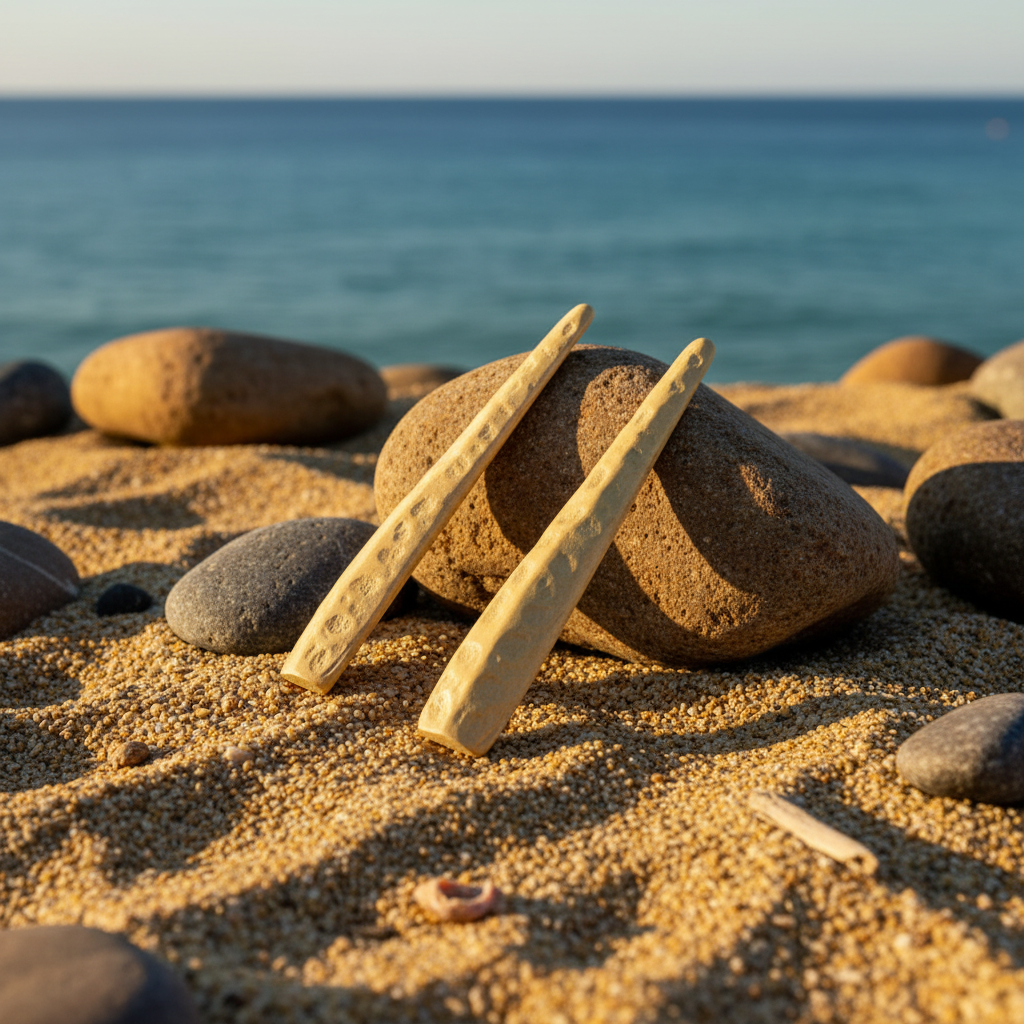 Pendientes Palo Dorados