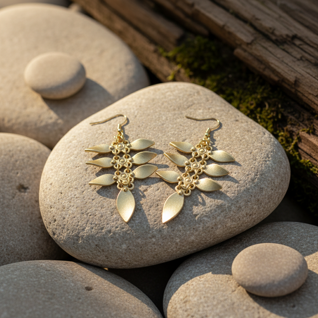 Pendientes Garden Dorado