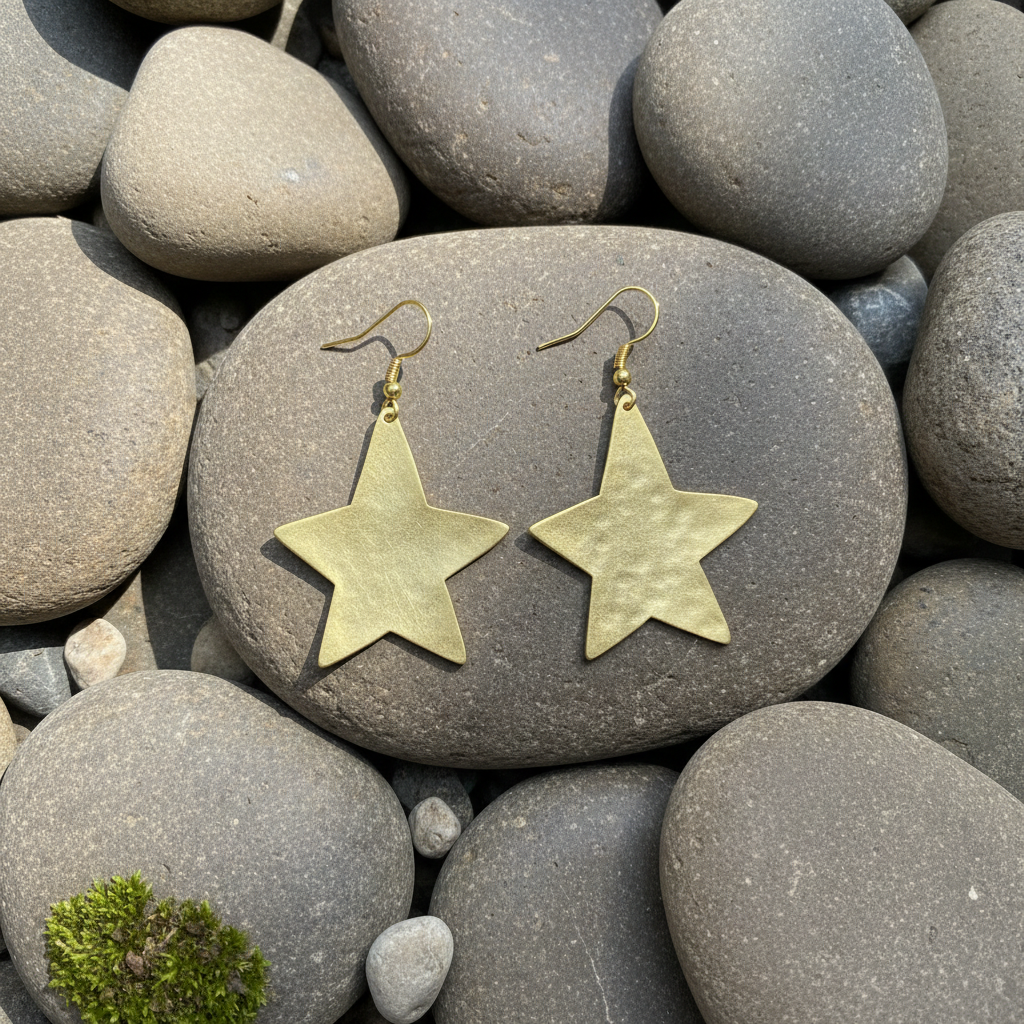 Pendientes Estrella Dorado
