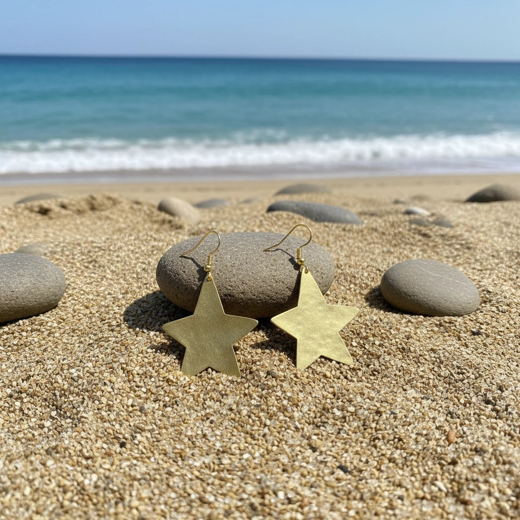 Pendientes Estrella Dorado