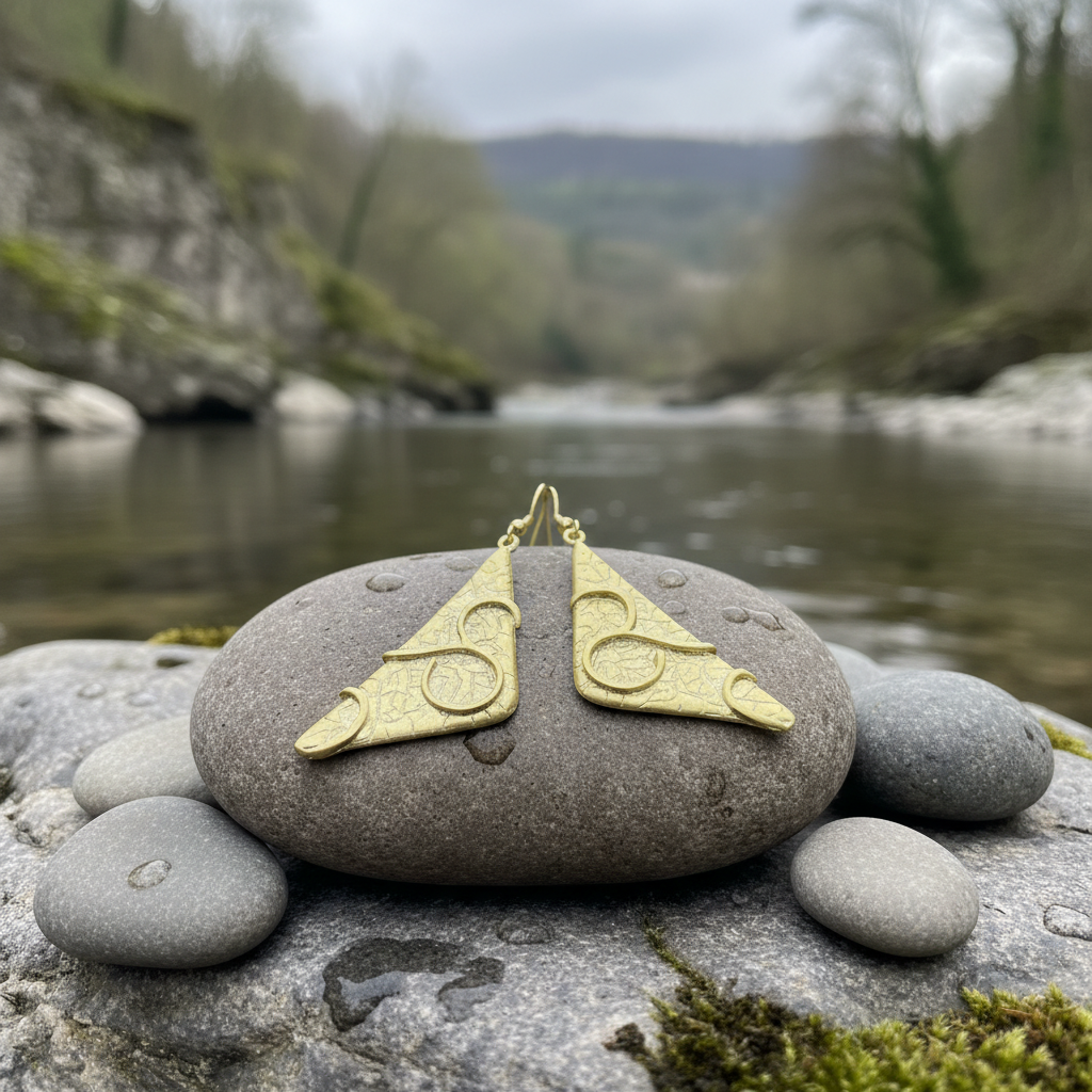 Pendientes Triángulo Dorados