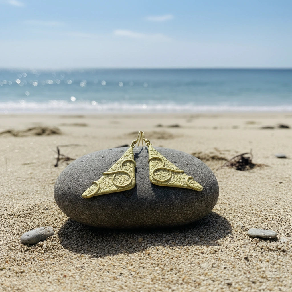 Pendientes Triángulo Dorados