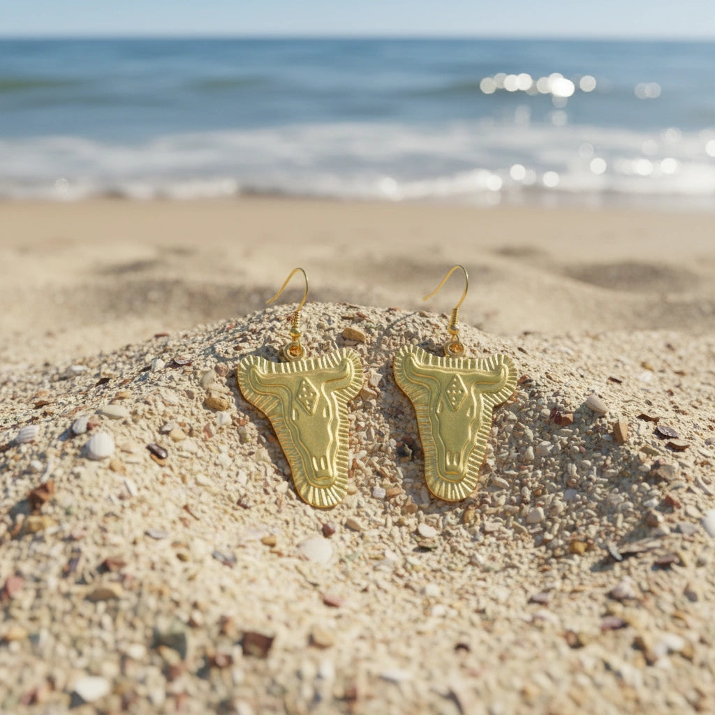 Pendientes Tauro Dorados