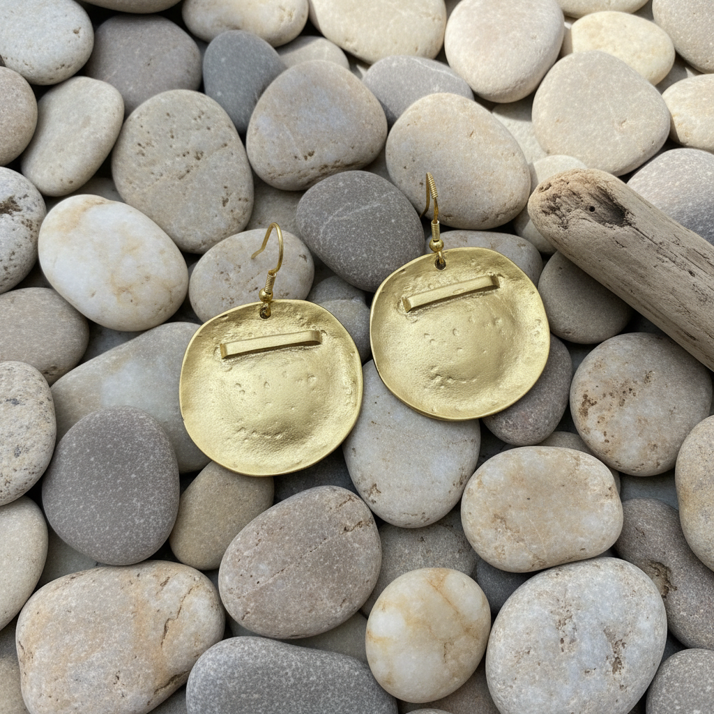 Pendientes Raya Dorado