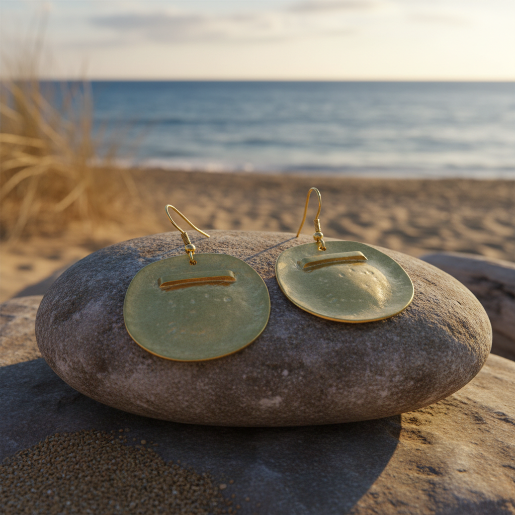 Pendientes Raya Dorado