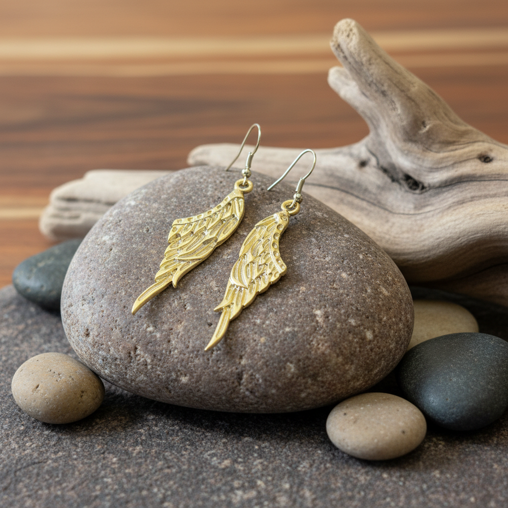 Pendientes Alas Dorados