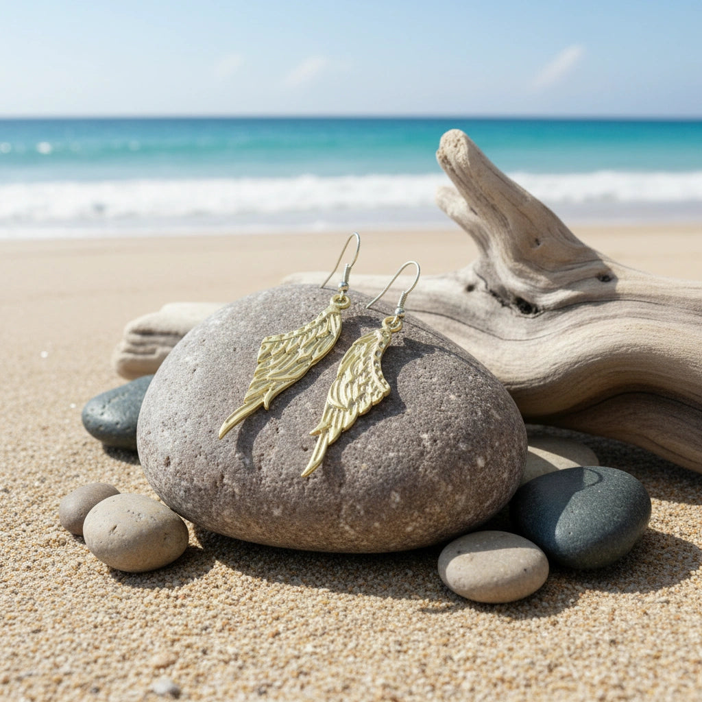 Pendientes Alas Dorados
